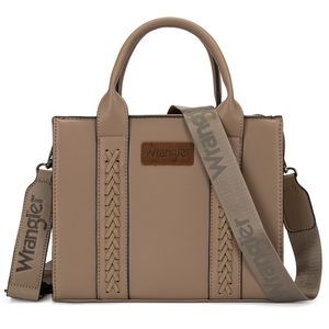 Wrangler Tote Bag Satchel Purse with Zipper Pocket and Strap